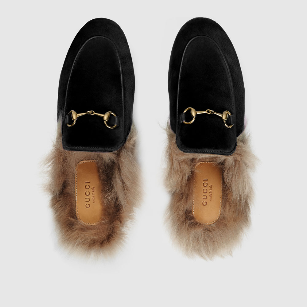 Gucci Princetown velvet slipper 448657 K4D50 1076: Image 2