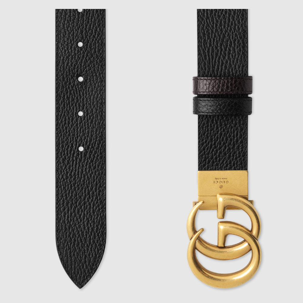 Gucci Reversible leather belt with Double G buckle 474350 CAO2T 1062: Image 3