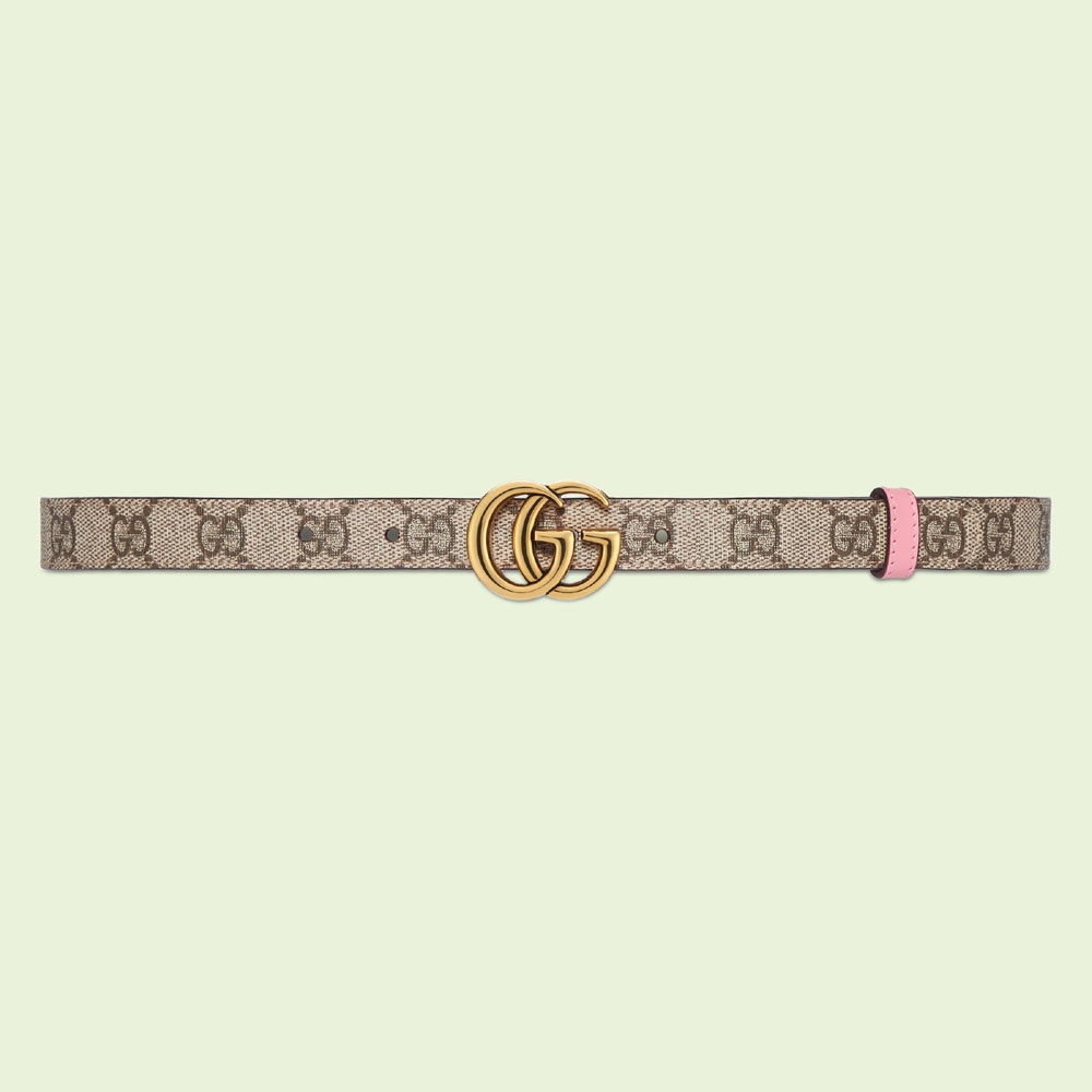 Gucci GG Marmont reversible thin belt 659418 92TIC 8343: Image 1