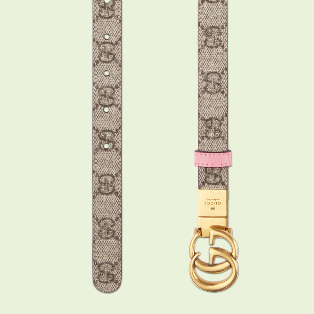 Gucci GG Marmont reversible thin belt 659418 92TIC 8343: Image 2