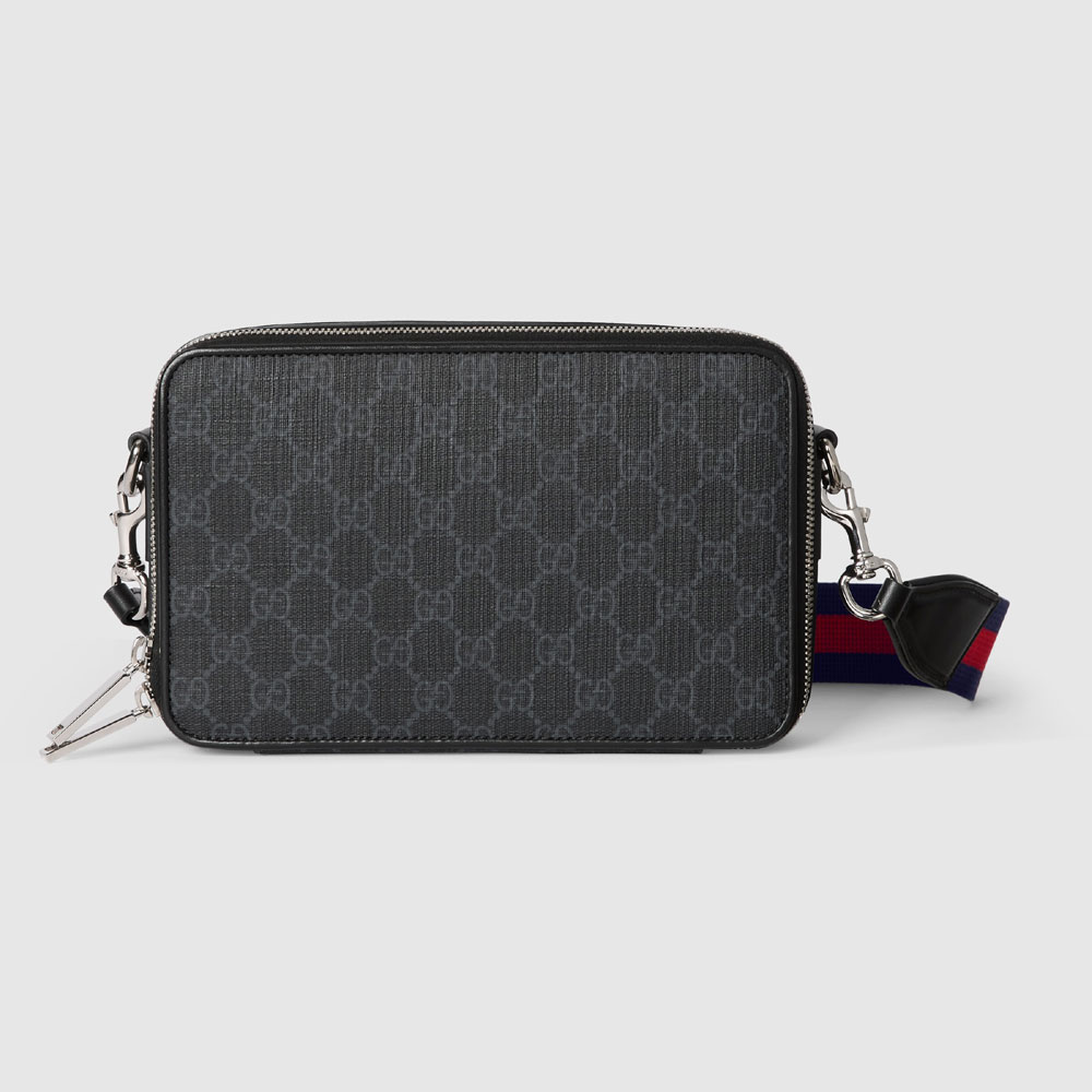 Gucci GG Mini Shoulder Bag In Black GG Supreme 792456 FADJA 1042: Image 1