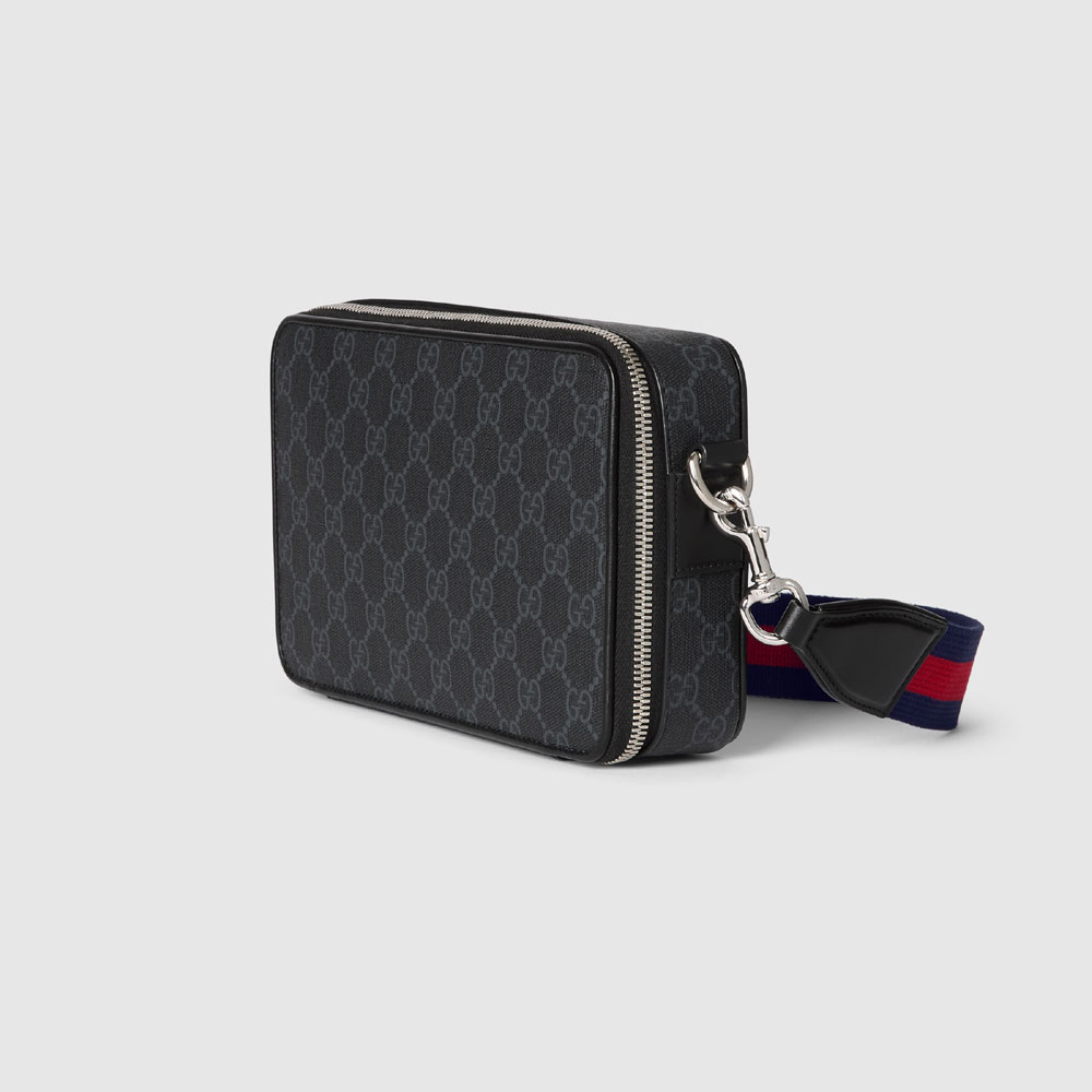 Gucci GG Mini Shoulder Bag In Black GG Supreme 792456 FADJA 1042: Image 2