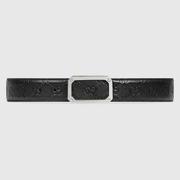 Gucci Guccissima leather belt with rectangular buckle 162946 A0V0N 1000