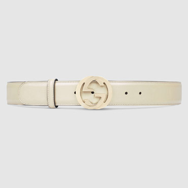 Gucci Leather belt with interlocking G 370543 AP00G 9022