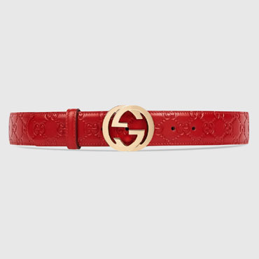 Gucci Gucci Signature leather belt 370543 CWC1G 6433