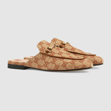 Gucci Womens Princetown GG canvas slipper 475094 G1730 8369