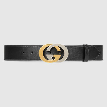 Gucci Leather belt Interlocking G buckle 574808 0YA0X 1000