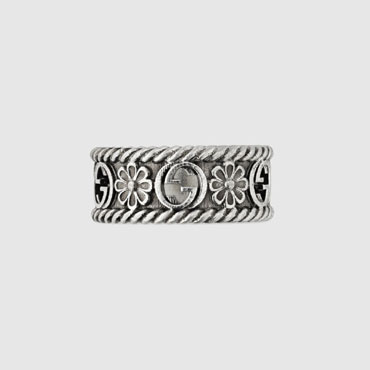 Gucci Interlocking G silver ring 577263 J8400 0811