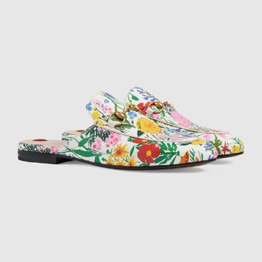 Gucci Ken Scott print Princetown slipper 651503 2L350 9270