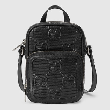 Gucci GG embossed mini bag 658553 1W3AN 1000