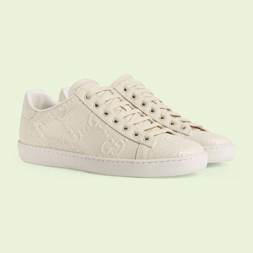 Gucci Womens GG embossed Ace sneaker 660135 1XK10 9022