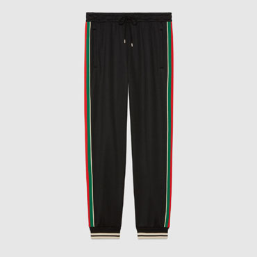 Gucci Technical Jersey Jogging Pant In Black 698426 XJEES 1152