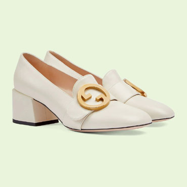 Gucci Blonde Womens mid-heel pump 700053 C9D00 9022