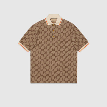 Gucci GG Cotton Silk Polo Shirt 742384 XJFGU 2270