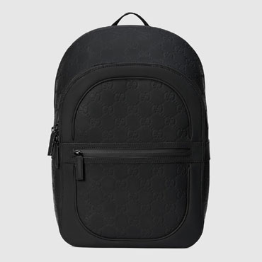 Gucci Small Backpack In Black Leather 771280 AAC4E 1000