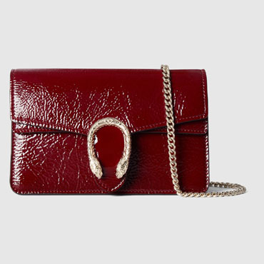 Gucci Dionysus Super Mini Bag Red Patent Leather 795368 0AAA8 6207