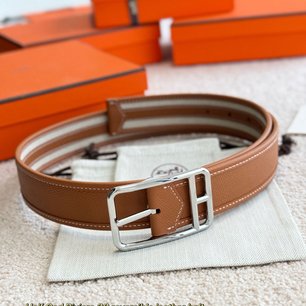 Hermes Half Cod Riviera 38 reversible belt H011767UKAA080: Image 3