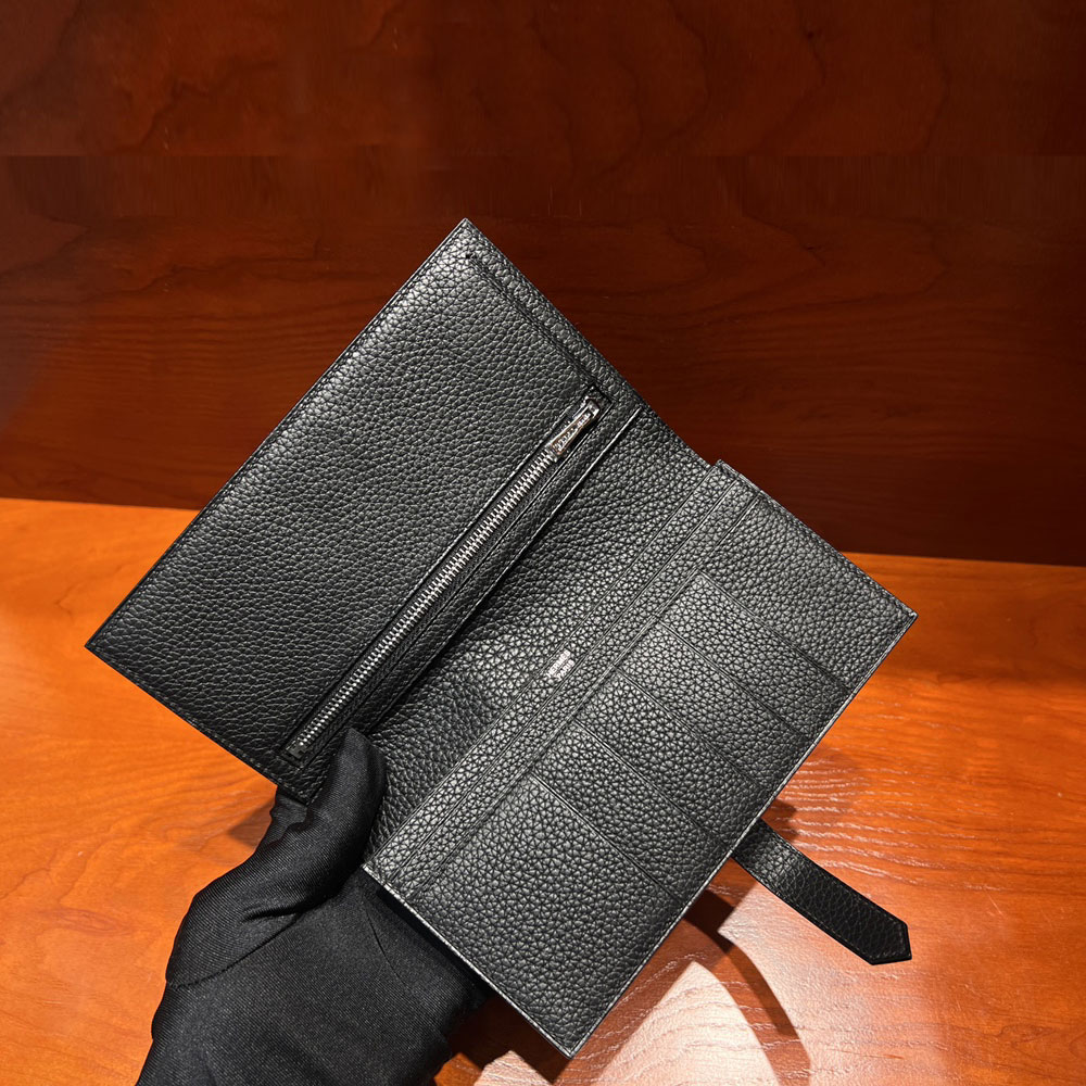 Hermes Bearn wallet in Black H039078CK89: Image 3