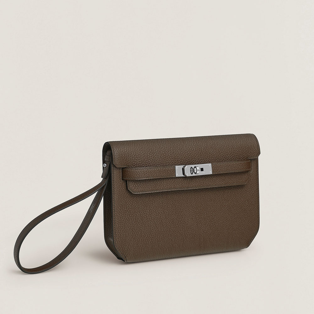 Hermes Kelly depeches 25 pouch in Brown H078401CK4C: Image 2