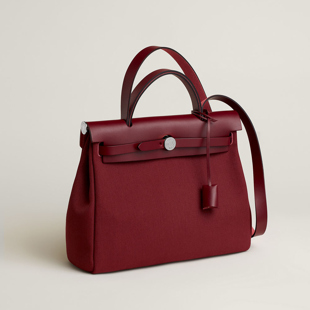 Hermes Herbag Zip 31 bag in Burgundy H078971CKCQ: Image 2
