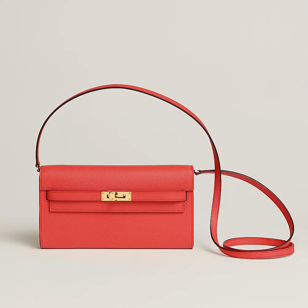Hermes Kelly Classique To Go wallet in red H080253CC9T: Image 1