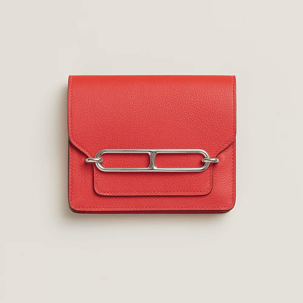 Hermes Roulis Slim wallet in Red H082053CK9T: Image 1