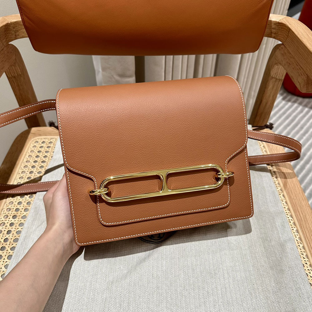 Hermes Roulis Slim wallet in Brown H082053CP37: Image 1