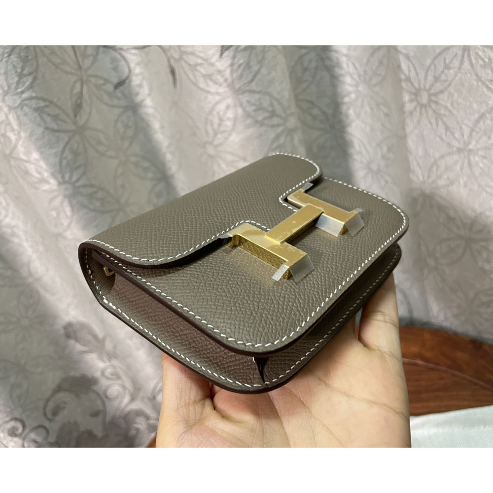Hermes Constance Slim wallet in Grey H082060CC18: Image 3