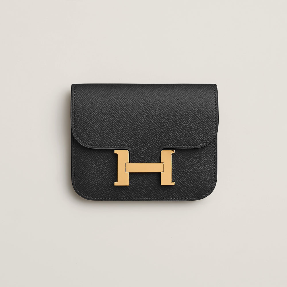 Hermes Constance Slim wallet in Black H082060CC89: Image 1