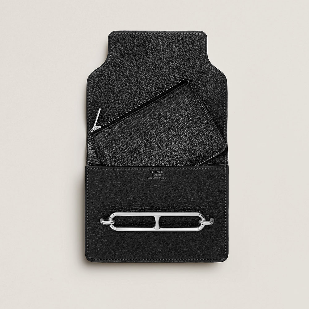 Hermes Roulis Slim wallet in Black H082213CK89: Image 2