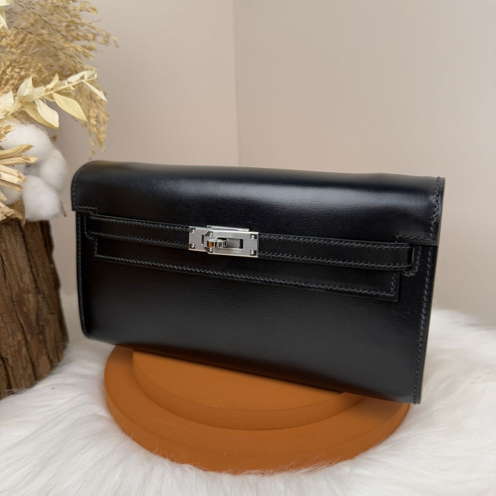 Hermes Kelly Classique To Go wallet in Black H082648CK89: Image 1