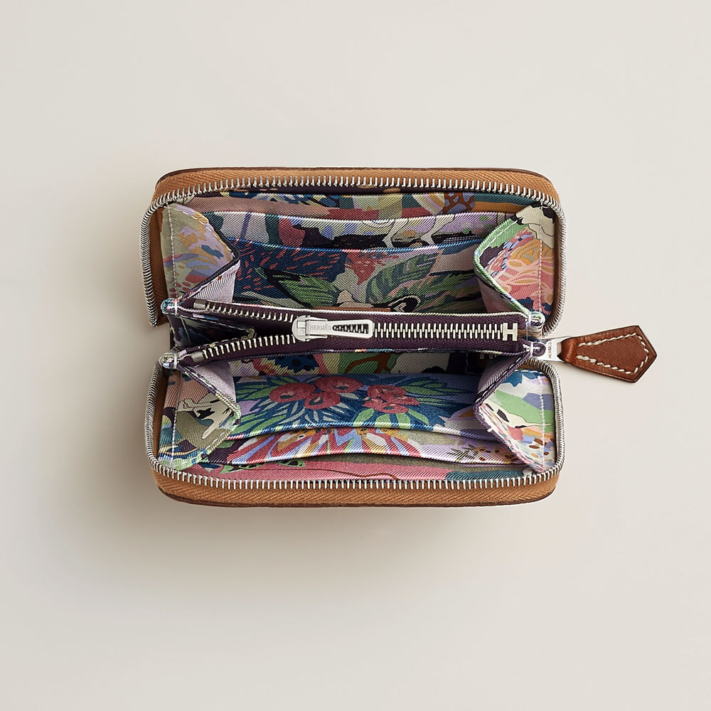 Hermes SilkIn Compact wallet in Caramel H084266CKAA: Image 2