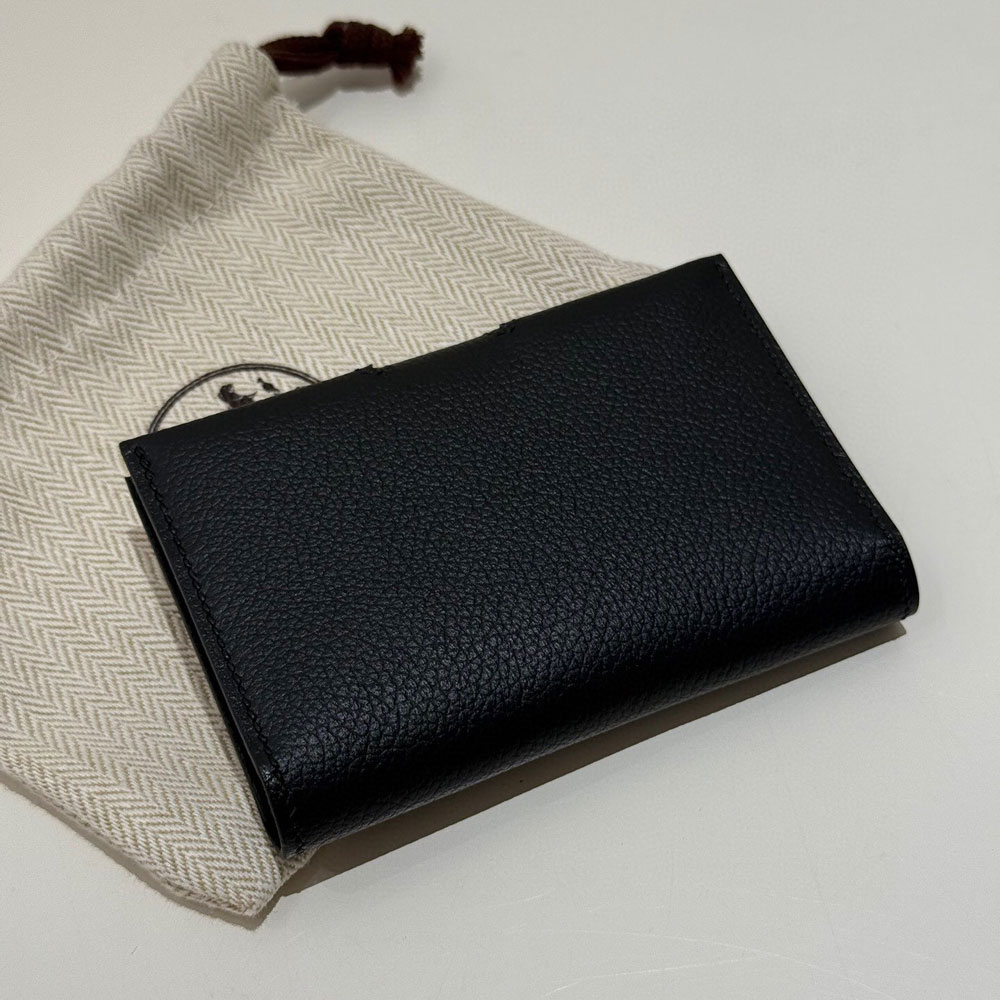 Hermes R.M.S card holder in Black H084336CK89: Image 2