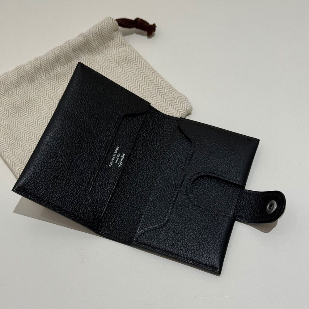 Hermes R.M.S card holder in Black H084336CK89: Image 3
