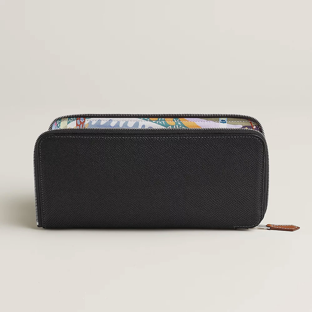 Hermes SilkIn Classique long wallet in Black H084387CKAI: Image 1