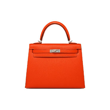 Hermes 25cm Kelly Sellier in Feu H027629CK63