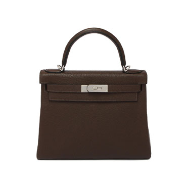 Hermes Kelly Cafe Clemence Palladium H027630CB57