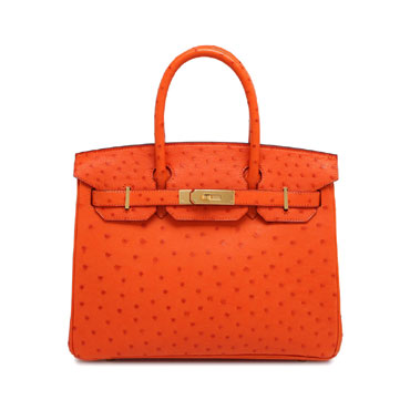 Hermes Birkin Orange Ostrich Gold H027767CKC3