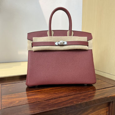 Hermes 25cm Birkin Bag in Burgandy Togo H041344C008