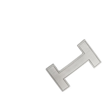 Hermes 32mm mens buckle in brushed palladium plated metal H068500CB86