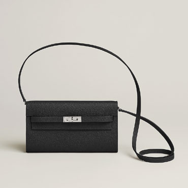 Hermes Kelly Classique To Go wallet in Black H080253CK89
