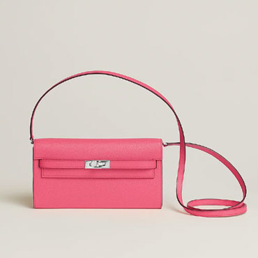 Hermes Kelly Classique To Go wallet in Pink H080253CK8W