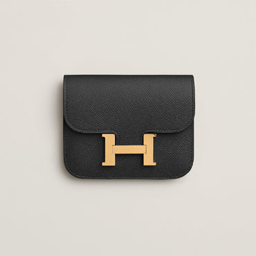 Hermes Constance Slim wallet in Black H082060CC89