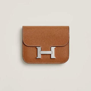 Hermes Constance Slim wallet in Brown H082060CK37