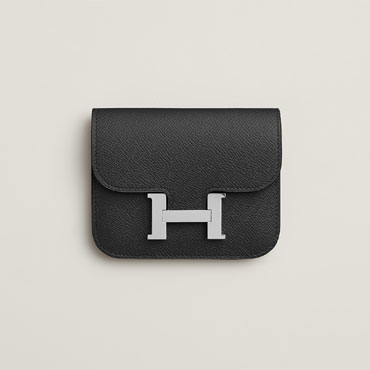 Hermes Constance Slim wallet in Black H082060CK89