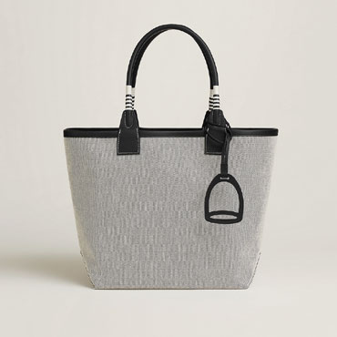 Hermes Steeple 28 bag in Black Grey H083610CKAC