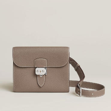 Hermes Sac a depeches 21 bag in Grey H084109CK18
