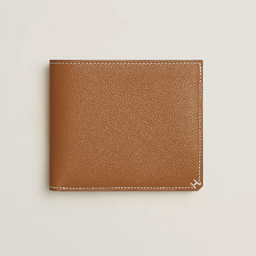 Hermes H Sellier Compact wallet in Caramel H084594CK37