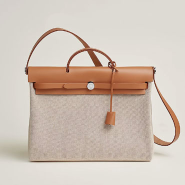 Hermes Herbag Messenger 39 bag in Beige H084623CKAF
