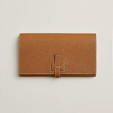 Hermes New H Passant Toutenmain wallet in Caramel H085819CK37